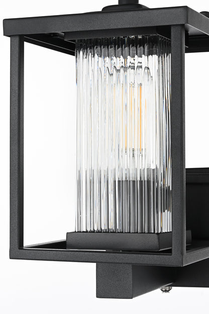 Dover 7 Inch Outdoor Wall Sconce in Black