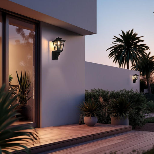 Macon 7 Inch Outdoor Wall Sconce in Black