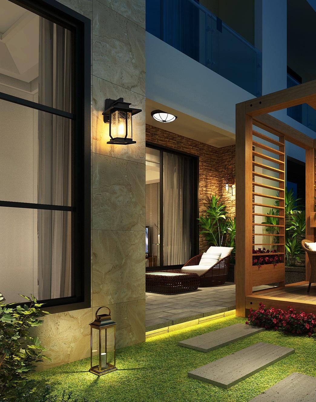 Salem 7 Inch Outdoor Wall Sconce in Black