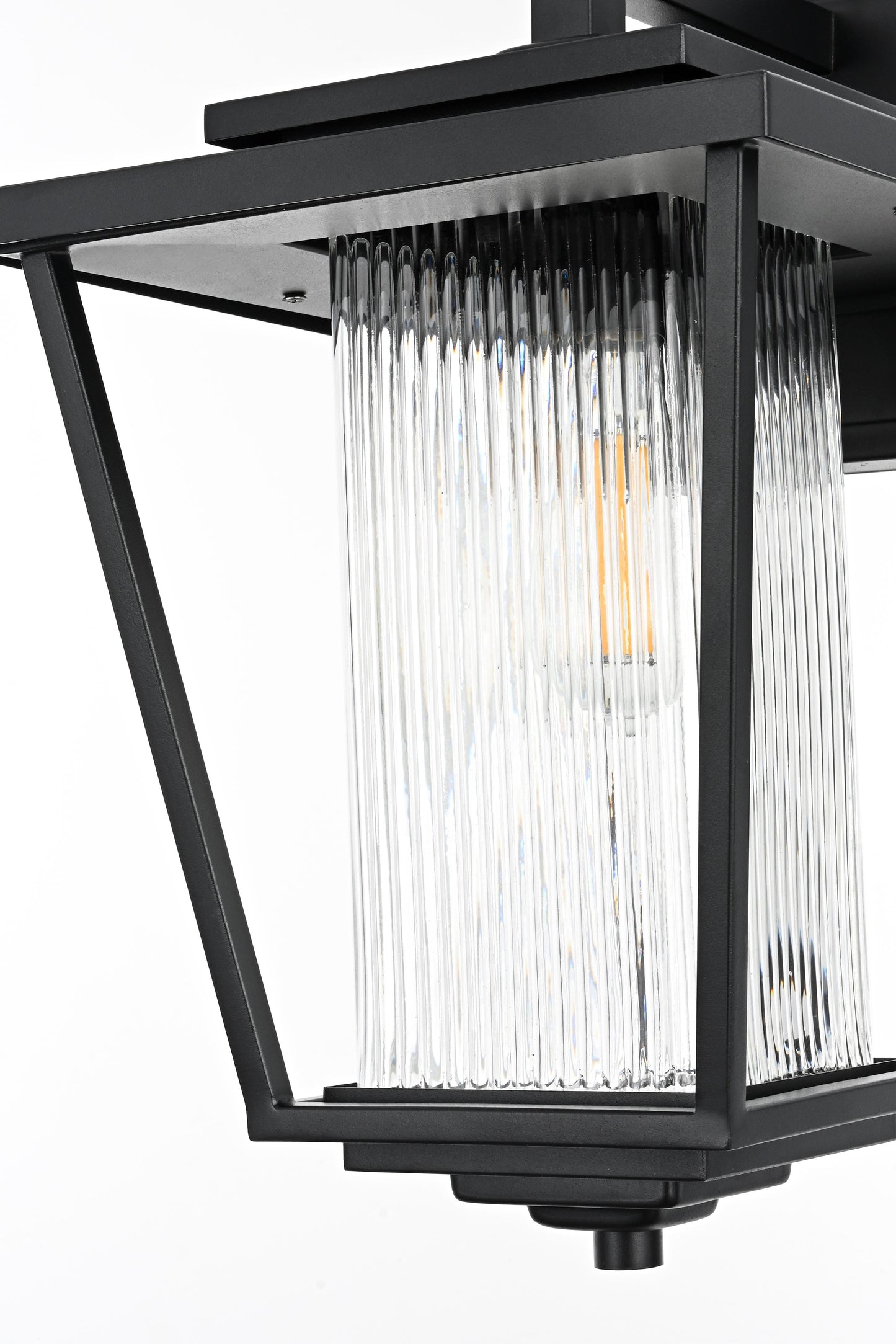 York 10 Inch Outdoor Wall Sconce in Black