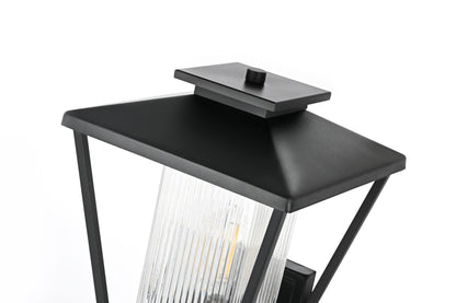 Gaul 10 Inch Outdoor Wall Sconce in Black