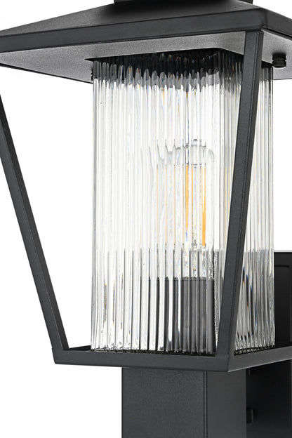 Gaul 10 Inch Outdoor Wall Sconce in Black