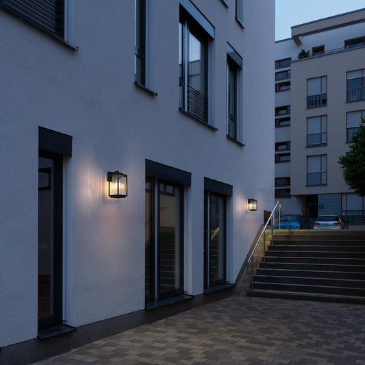 Ludlow 6 Inch Outdoor Wall Sconce in Black