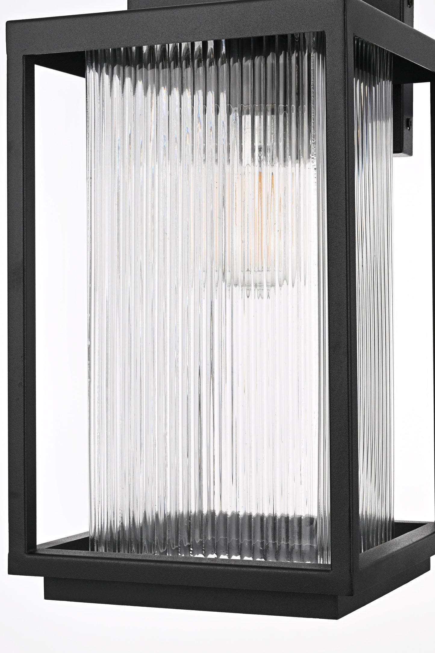 Ludlow 8 inch Outdoor Wall sconce in Black