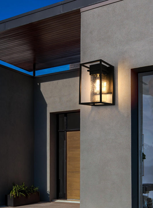 Ludlow 10 inch Outdoor Wall sconce in Black