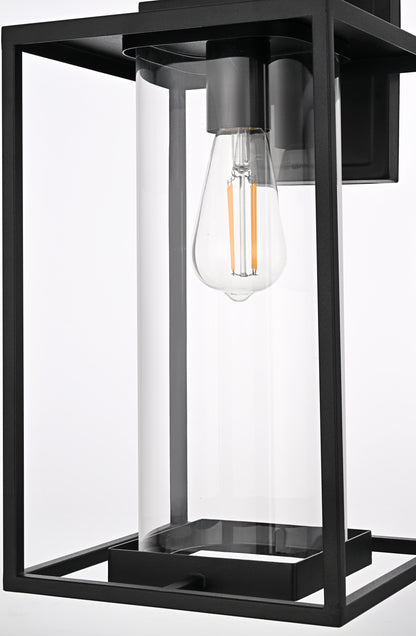 Memphis 8.5 inch Outdoor Wall sconce in Black