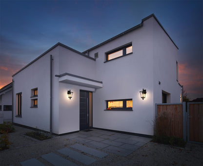 Belgrade 7 Inch Outdoor Wall Sconce in Black