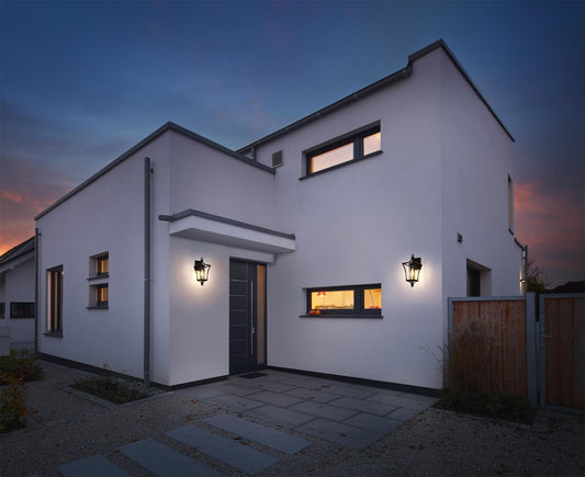 Belgrade 7 Inch Outdoor Wall Sconce in Black