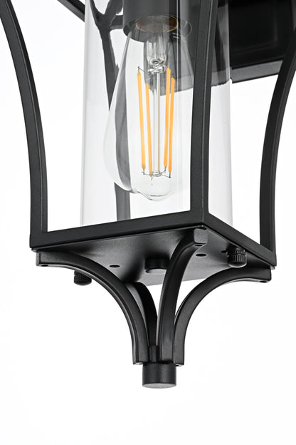 Belgrade 7 Inch Outdoor Wall Sconce in Black