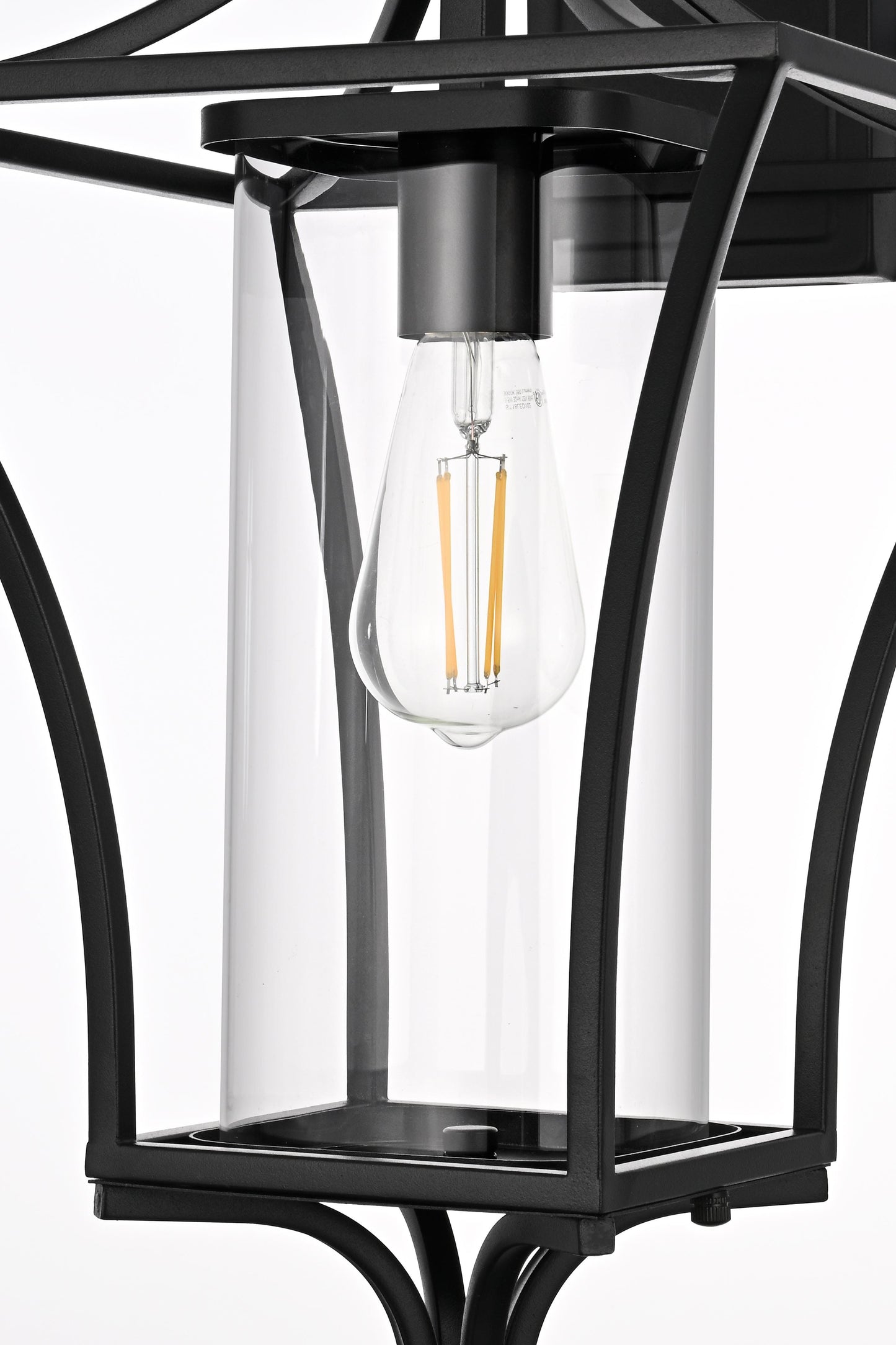 Belgrade 12 inch Outdoor Wall sconce in Black