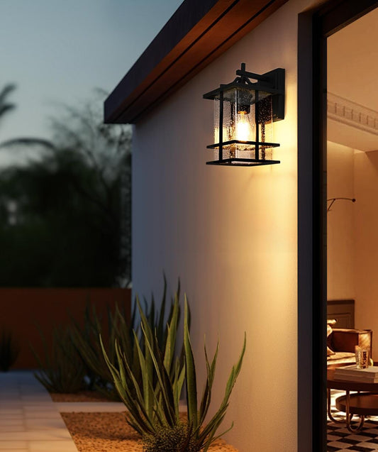 Miller 7 Inch Outdoor Wall Sconce in Black
