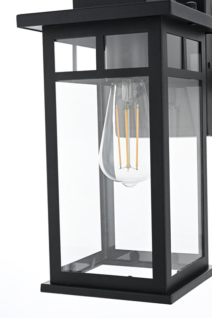 Mercer 6.5 Inch Outdoor Wall Sconce in Black