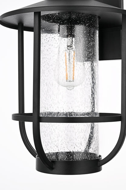 Janney 11 inch Outdoor Wall sconce in Black