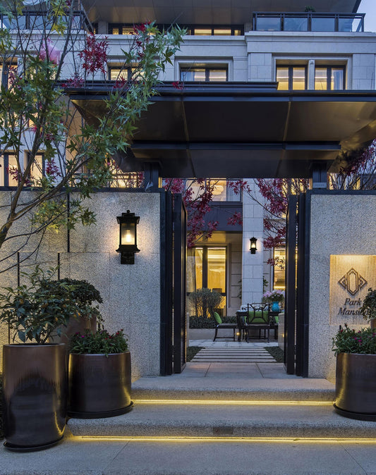 Collins 7 Inch Outdoor Wall Sconce in Black