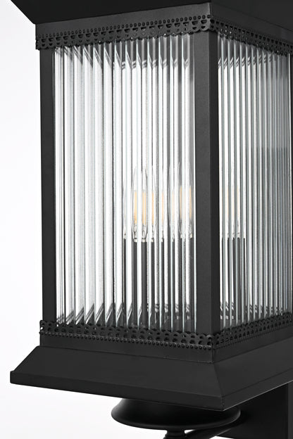 Collins 9.5 inch Outdoor Wall sconce in Black