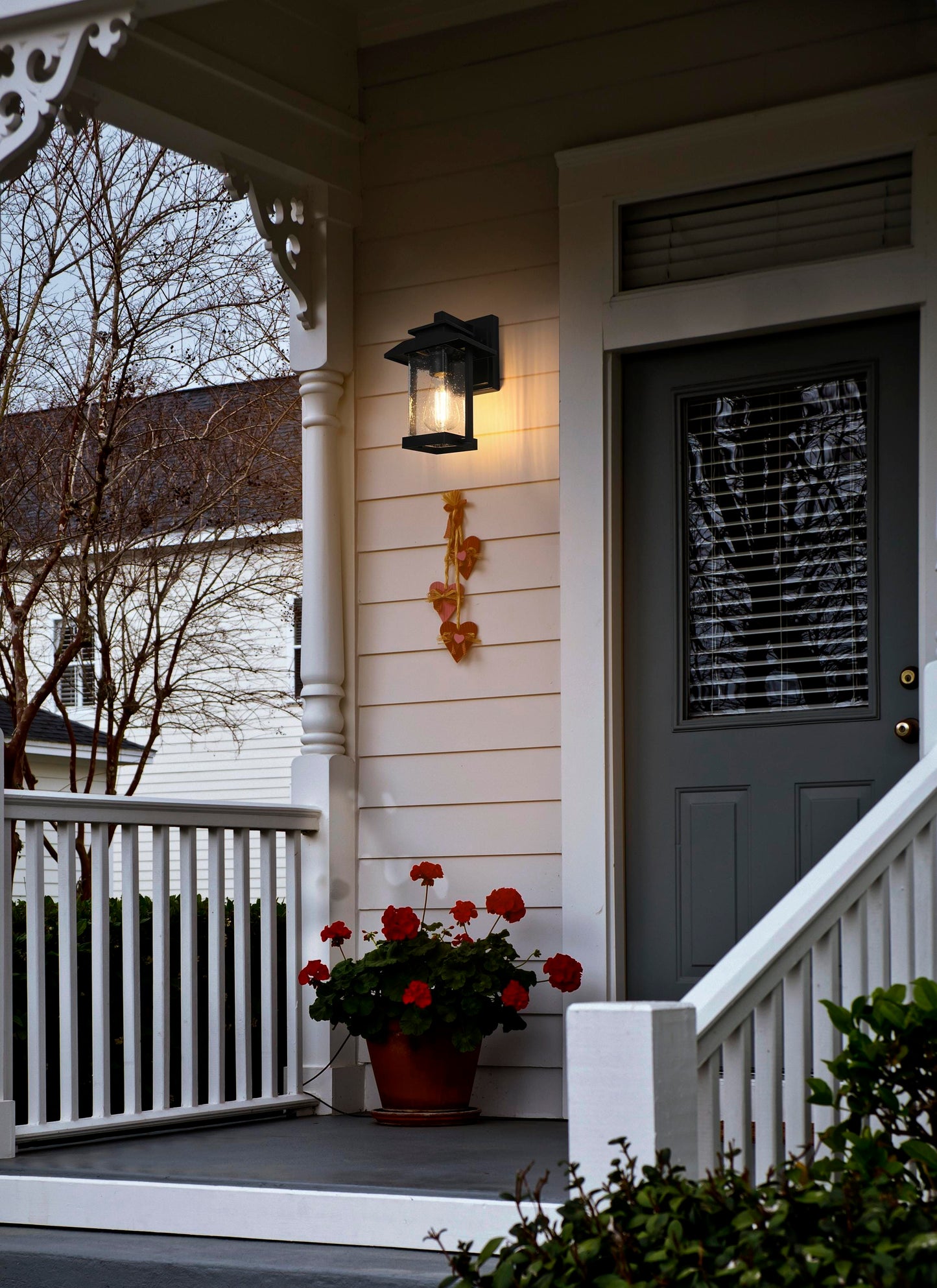 Tioga 7 Inch Outdoor Wall Sconce in Black