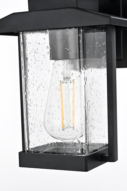 Tioga 7 Inch Outdoor Wall Sconce in Black