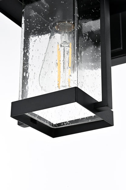 Tioga 7 Inch Outdoor Wall Sconce in Black