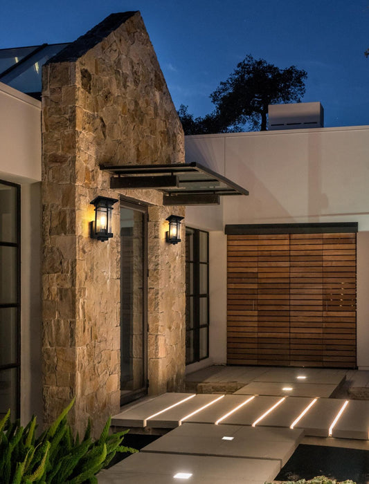 Livingston 6.5 Inch Outdoor Wall Sconce in Black