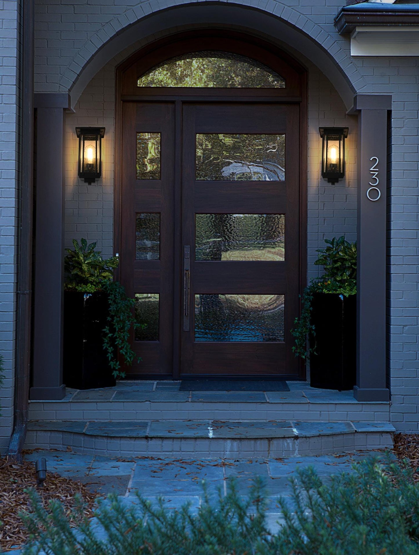 Melvale 6.5 Inch Outdoor Wall Sconce in Black