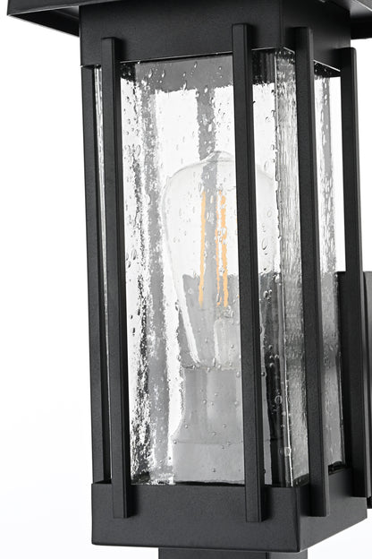 Melvale 6.5 Inch Outdoor Wall Sconce in Black