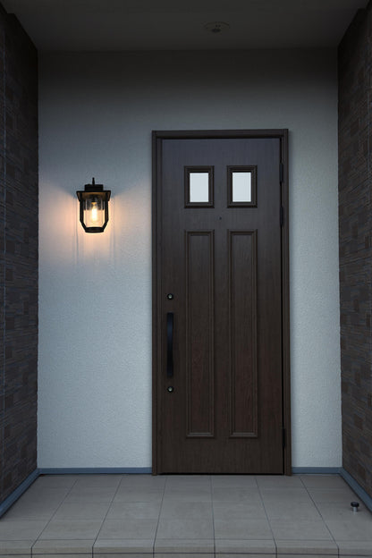 Sepviva 7 Inch Outdoor Wall Sconce in Black