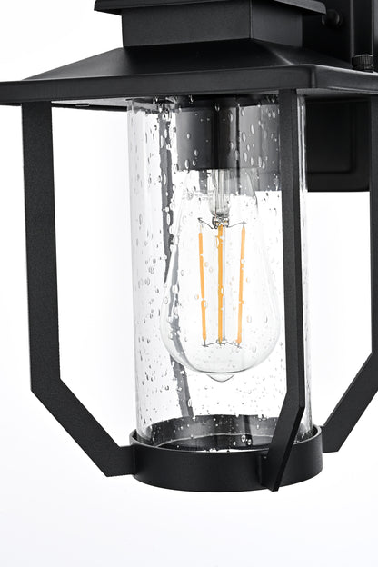 Sepviva 7 Inch Outdoor Wall Sconce in Black