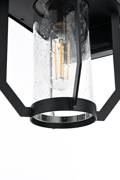 Sepviva 7 Inch Outdoor Wall Sconce in Black