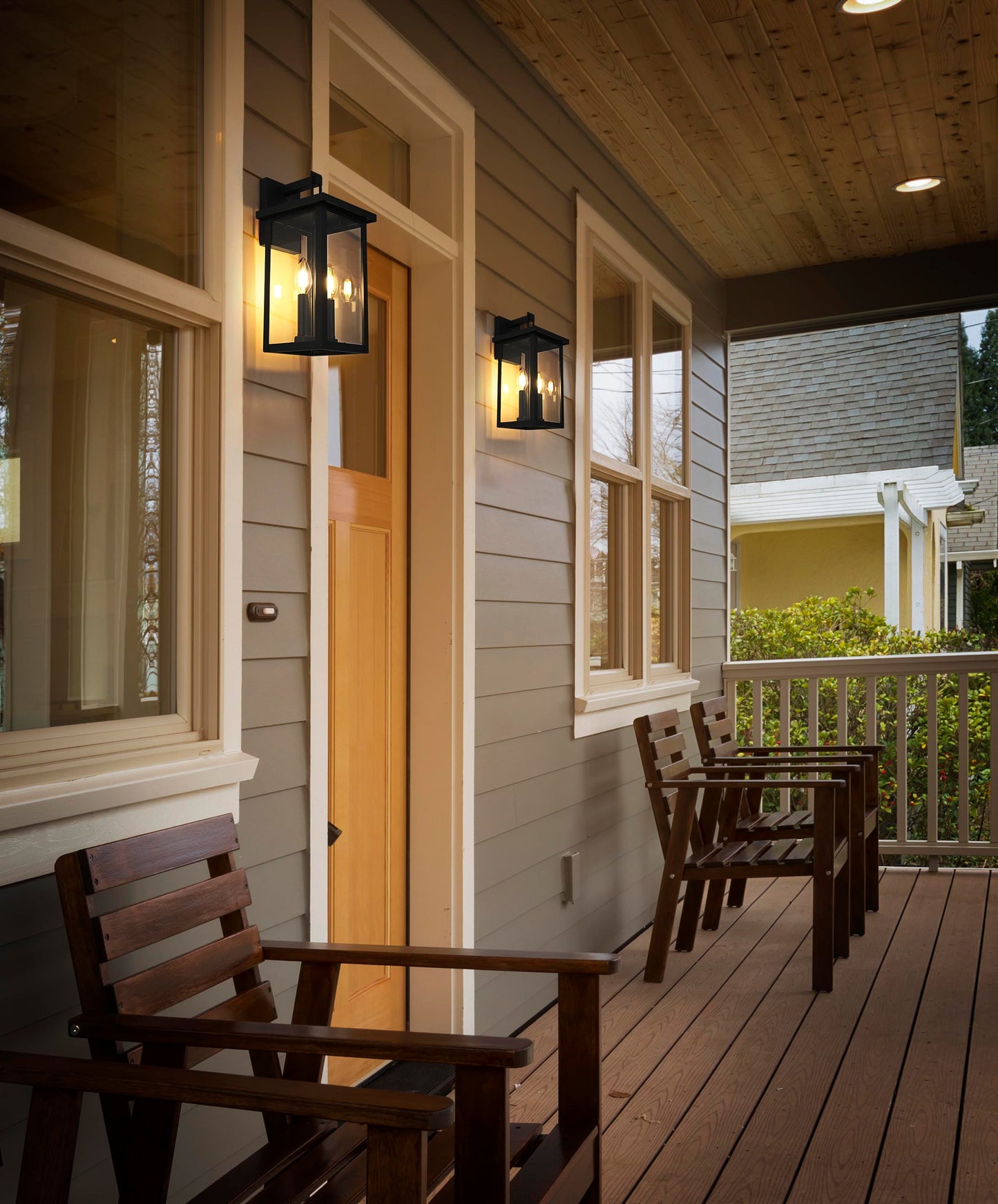 Venango 7 Inch Outdoor Wall Sconce in Black