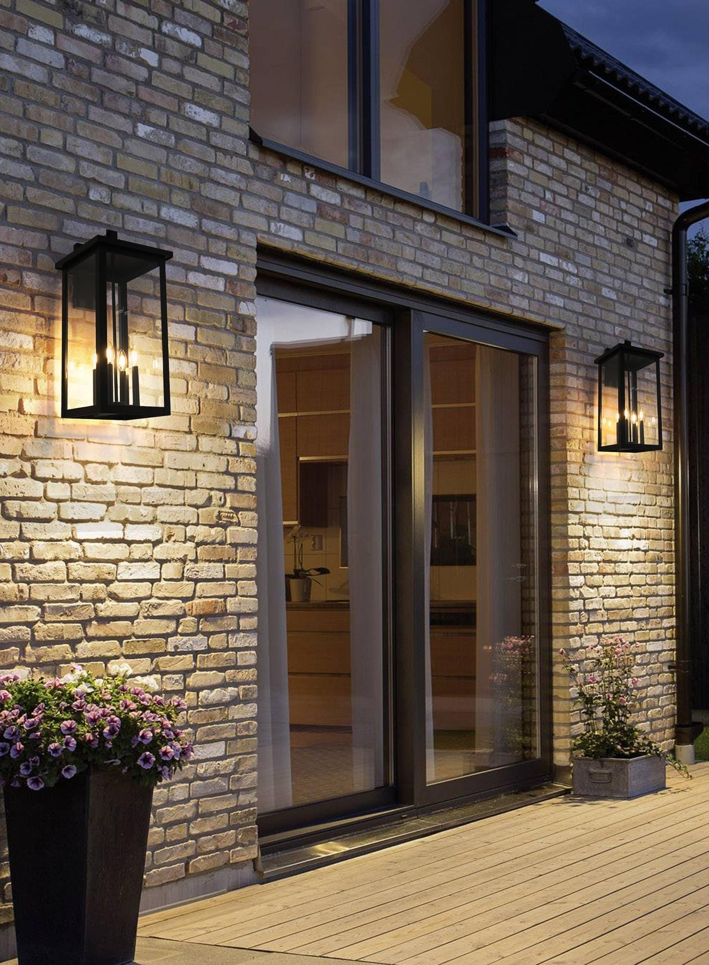 Venango 12 inch Outdoor Wall sconce in Black