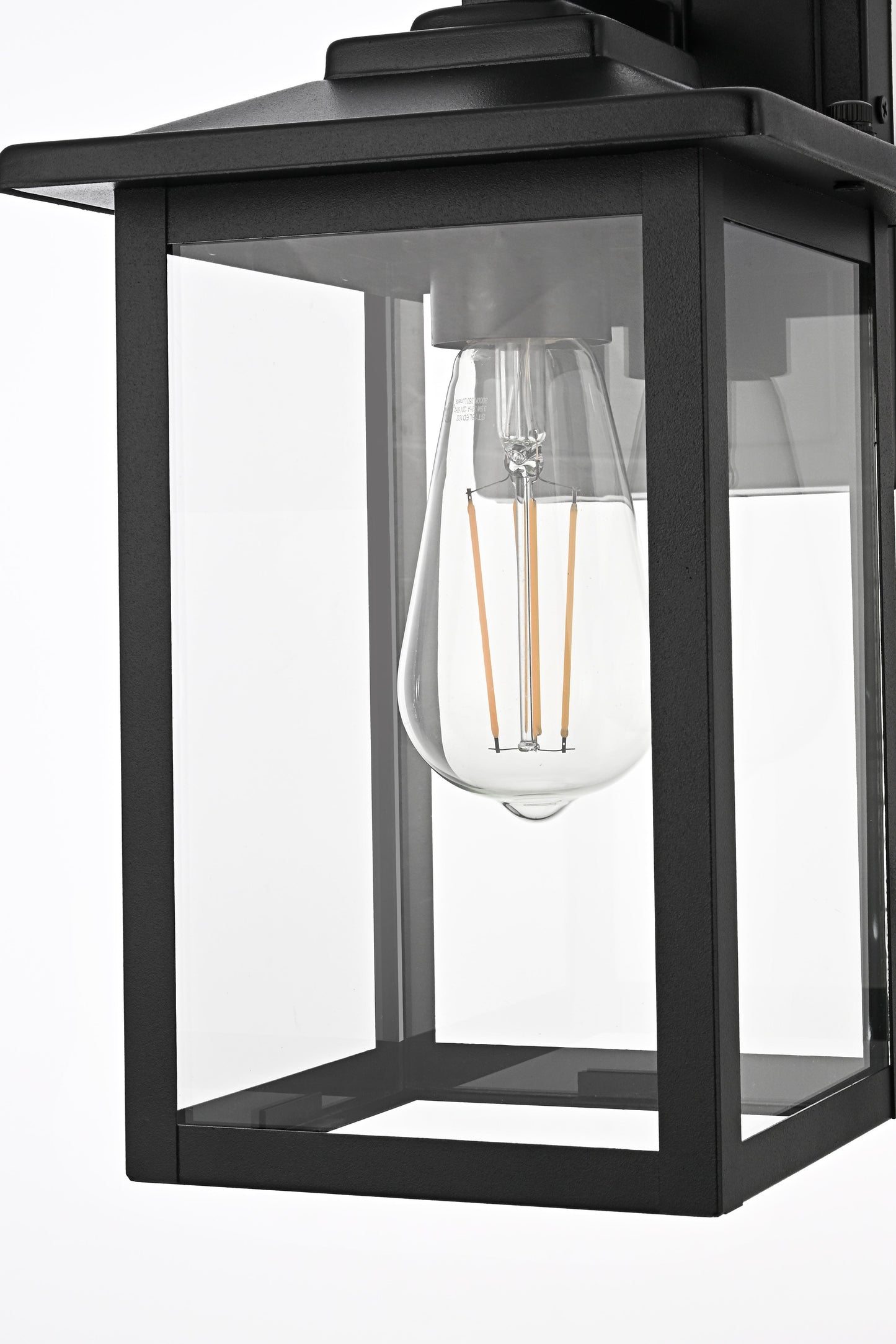 Carisle 7 inch Outdoor Wall sconce in Black