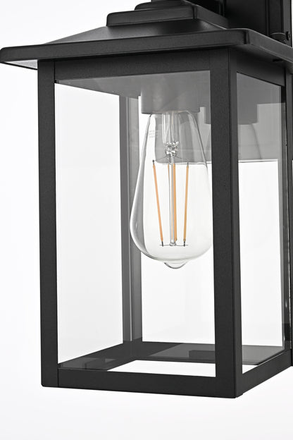 Carisle 7 inch Outdoor Wall sconce in Black