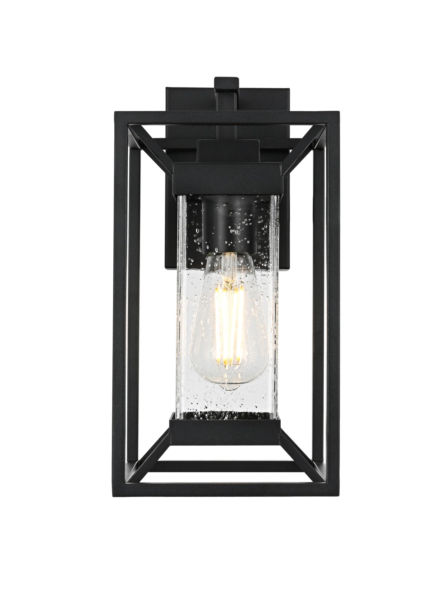Willington 7 Inch Outdoor Wall Sconce in Black