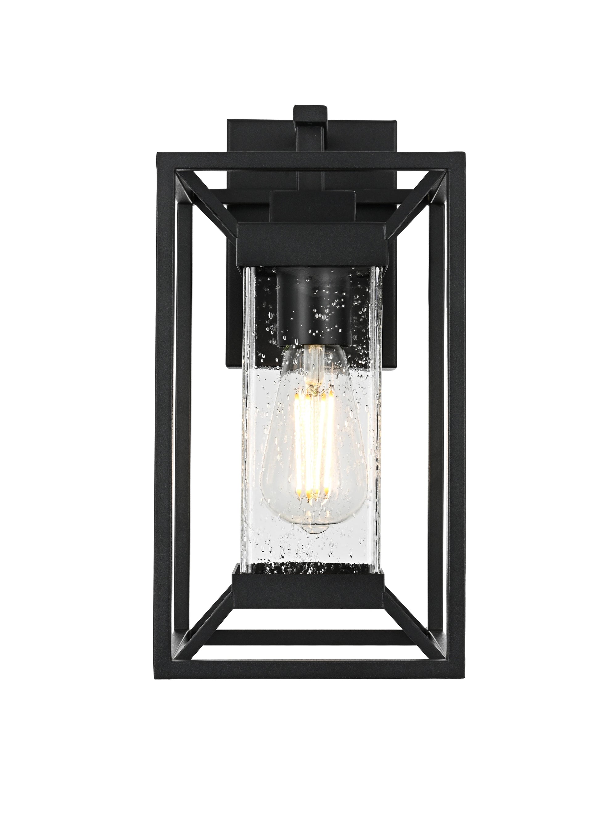 Willington 7 Inch Outdoor Wall Sconce in Black