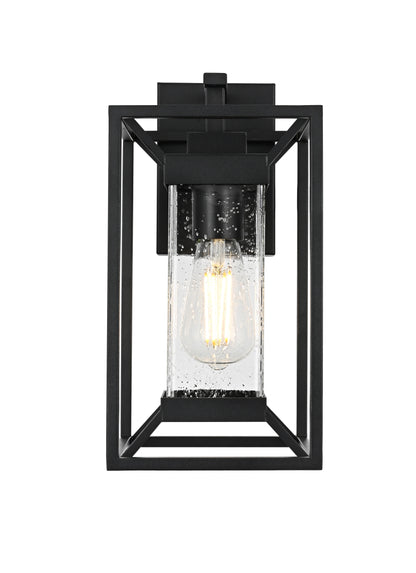 Willington 7 Inch Outdoor Wall Sconce in Black