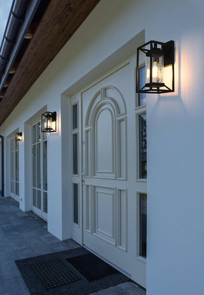 Willington 7 Inch Outdoor Wall Sconce in Black