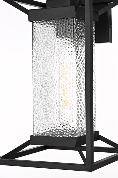 Willington 9.5 inch Outdoor Wall sconce in Black