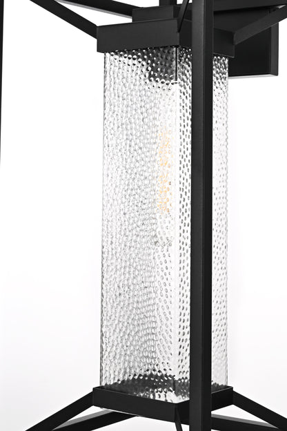 Willington 12 inch Outdoor Wall sconce in Black