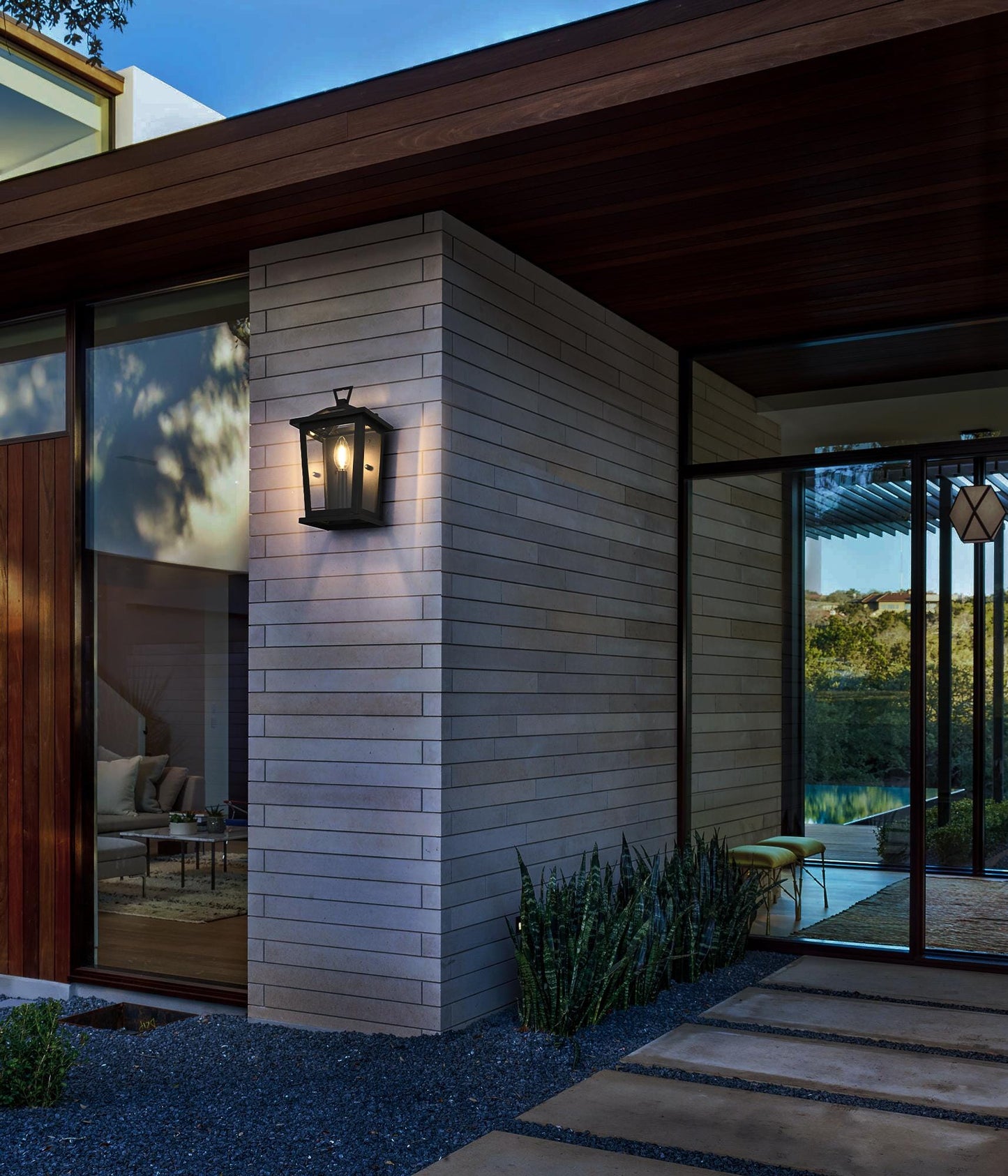 Richmond 7 Inch Outdoor Wall Sconce in Black