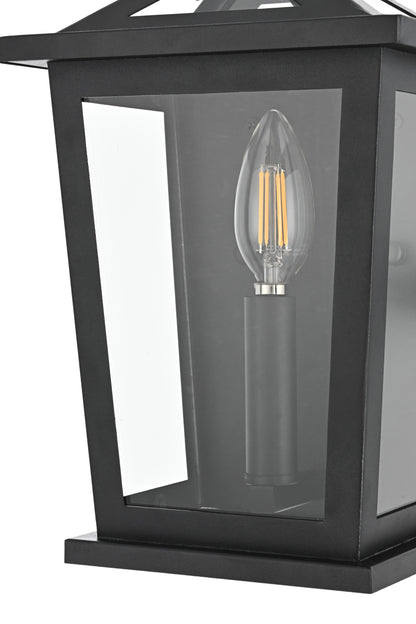 Richmond 7 Inch Outdoor Wall Sconce in Black