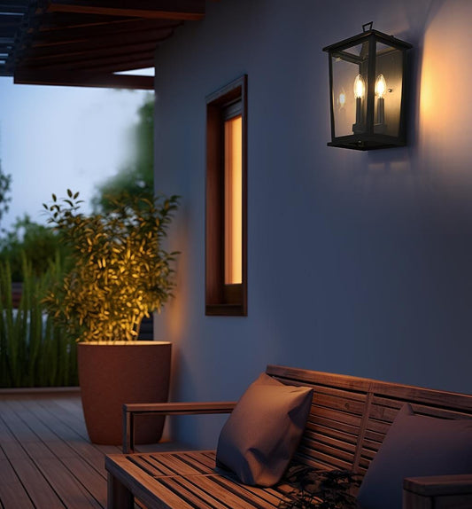 Richmond 9.5 Inch Outdoor Wall Sconce in Black