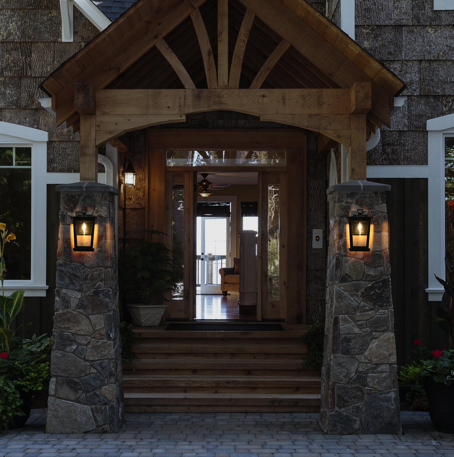 Berks 7 Inch Outdoor Wall Sconce in Black