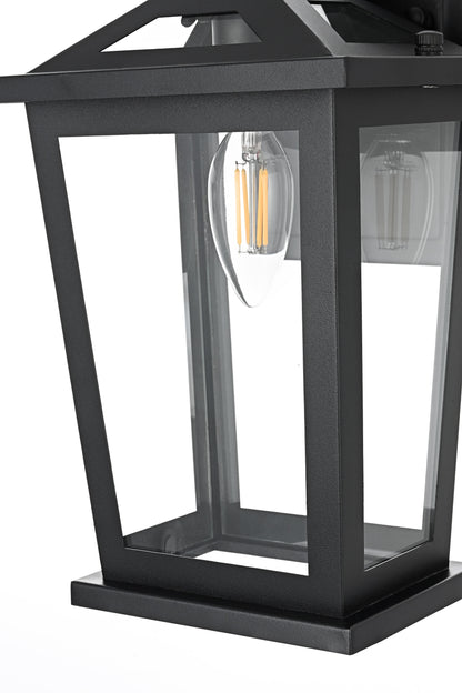 Berks 7 Inch Outdoor Wall Sconce in Black