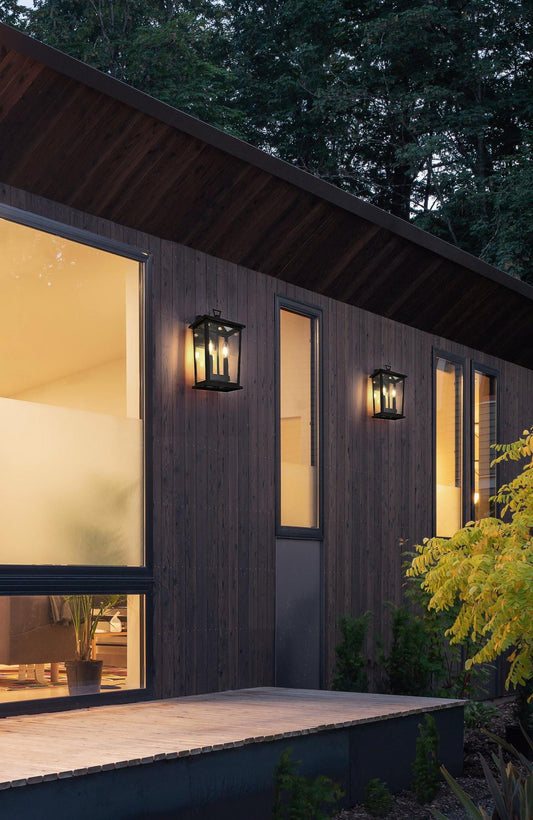 Berks 8.5 Inch Outdoor Wall Sconce in Black