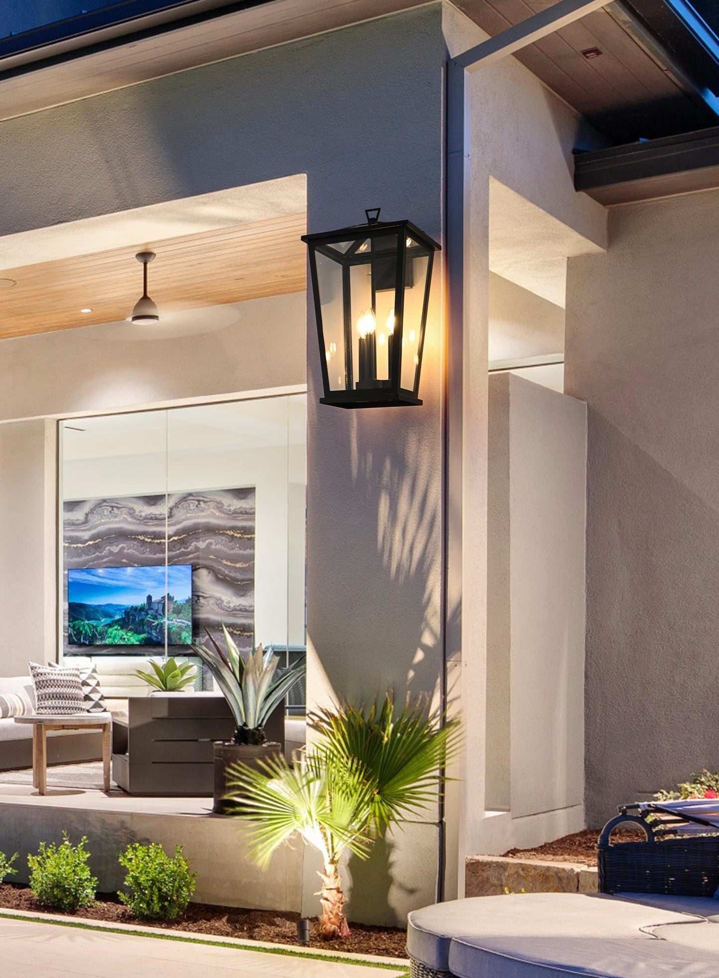 Berks 12.5 inch Outdoor Wall sconce in Black