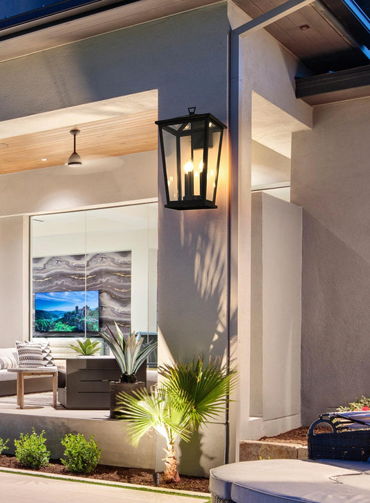 Berks 12.5 inch Outdoor Wall sconce in Black