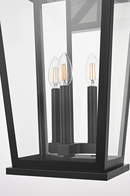 Berks 12.5 inch Outdoor Wall sconce in Black