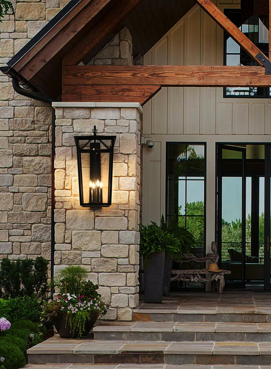 Frankford 16 inch Outdoor Wall sconce in Black