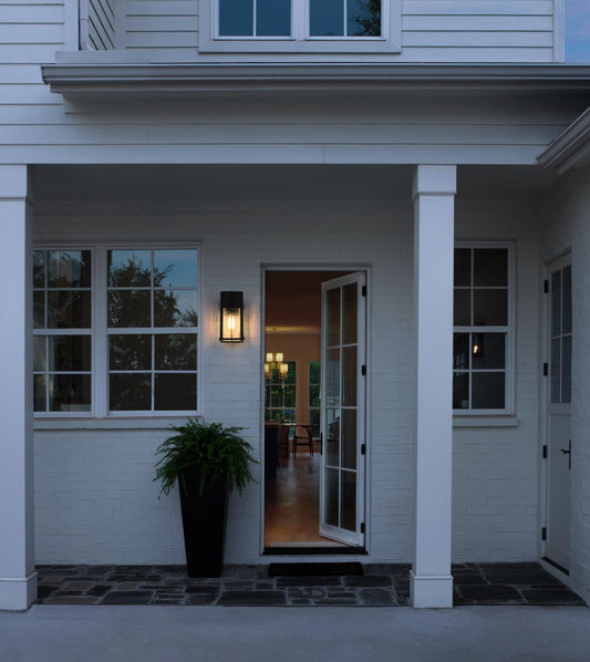 Janney 5 Inch Outdoor Wall Sconce in Black