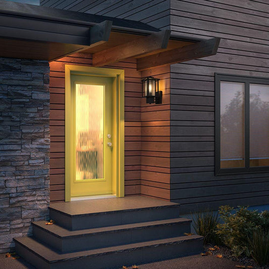 Bouvier 7 Inch Outdoor Wall Sconce in Black